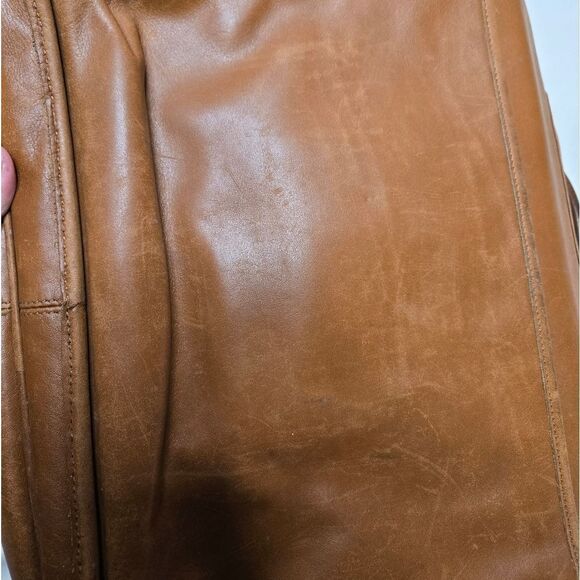 VINTAGE Coach brown leather laptop briefcase messenger bag H7S-0544 - Picture 6 of 15